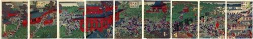 Tdai daisens no zu  (The Great Battle of Tdai, Antiek en Kunst, Antiek | Overige Antiek
