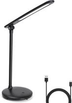 Bureaulamp - Tafellamp - Tafellamp slaapkamer - Zwart - Aigo, Maison & Meubles, Verzenden