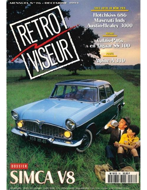 1994 RETROVISEUR MAGAZINE 76 FRANS, Boeken, Auto's | Folders en Tijdschriften, Ophalen of Verzenden