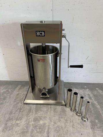 RVS Verticale vulbus stopbus worstvuller 12 liter Horeca, Ophalen of Verzenden
