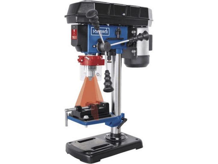 Scheppach DP16VLS - Kolomboormachine - 500 W 2600 rpm -, Doe-het-zelf en Bouw, Gereedschap | Boormachines, Zo goed als nieuw, Verzenden