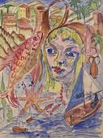 Henry Miller (1897-?) - Woman at the Seaside, Antiquités & Art