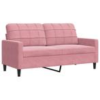 Roze Bank 140cm | OP = OP | Blikvanger! (tweezitsbank), Huis en Inrichting, Zetels | Zetels, Verzenden, 150 tot 200 cm, 75 tot 100 cm
