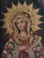 Cuzco School - Cuzco Peru School Virgin of Sorrows - 41 x 31, Antiek en Kunst
