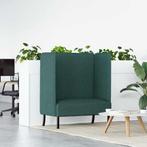 vidaXL Hoge Rug Bank Donkergroen 109x56x121 cm Stof, Verzenden, Nieuw