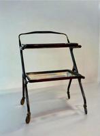 Serveerwagen - Hout, Glas, Messing