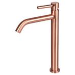 Wastafelmengkraan Differnz Hoog Gebogen 30.6 cm Koper, Ophalen of Verzenden, Kraan