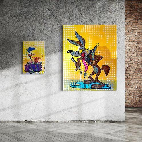 Moabit - Wile E. Coyote and the Road Runner X Gotcha,, Antiek en Kunst, Kunst | Schilderijen | Modern