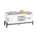 2dekans | SoBuy FSR187-W Opbergbank en Schoenenbank met, Huis en Inrichting, Ophalen of Verzenden, Nieuw