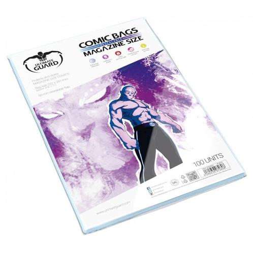 Ultimate Guard Comic Bags Resealable Magazine Size (100x), Livres, BD | Comics, Envoi
