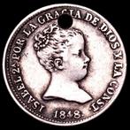Espagne. Isabelle II. Real Sevilla, 1853. y Madrid 1848