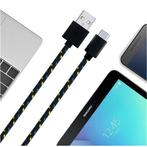 USB-C Oplaadkabel 1 Meter Gevlochten Nylon - Tangle, Verzenden, Nieuw