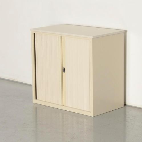 Drentea roldeurkast, creme, 74 x 80 cm, incl. 1 legbord, Huis en Inrichting, Kasten | Roldeurkasten en Archiefkasten, Gebruikt