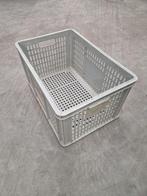 Stapelbak 600x400x300mm geperforeerd grijs gebruikt, Doe-het-zelf en Bouw, Ophalen of Verzenden, Nieuw