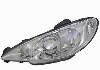 Peugeot 206 H7+H1 Helder Glas Koplamp Links (Koplampen), Auto-onderdelen, Verlichting, Nieuw, Peugeot, Verzenden