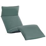 vidaXL Chaise longue pliable Tissu Oxford Gris, Jardin & Terrasse, Chaises longues, Verzenden, Neuf