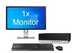 ACTIE: HP EliteDesk 800 G4 SFF i5 8e Gen incl. 1 Monitor + 2, Ophalen of Verzenden