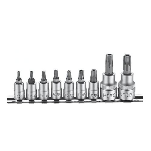 FORCE 1/4 en 3/8 Doppen set 5-kant Resistorx TS 9-delig, Doe-het-zelf en Bouw, Gereedschap | Handgereedschap, Nieuw, Ophalen of Verzenden