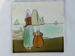 Art Nouveau Tegel - Vissersvrouw met kind bij de haven