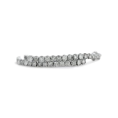 Zonder Minimumprijs - Armband - 14 karaat Witgoud - 8.96ct., Handtassen en Accessoires, Armbanden