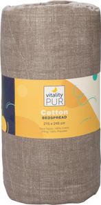 2dekans | Vitality Pur - Luxe Katoenen Bedsprei - 2 persoons, Huis en Inrichting, Ophalen of Verzenden, Nieuw