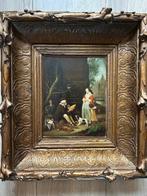 Hollandse school (XIX) - Handelaar bied zijn kip , kalkoen