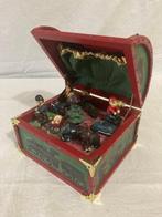 Splendide et très Rare boite à musique de Noel Verte ,, Nieuw