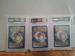 Pokémon - 3 Graded card - Tortank, Florizarre, Dracaufeu