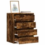 vidaXL Ladekast 60x41x76 cm bewerkt hout gerookt, Verzenden, Nieuw