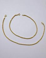 Zonder minimumprijs - 2-delige sieradenset - 18 karaat Geel