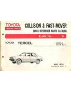 1979 TOYOTA TERCEL SNEL ONDERDELENHANDBOEK ENGELS