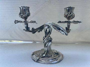 Christofle - Kaarsenhouder trianon - verzilverd en brons -