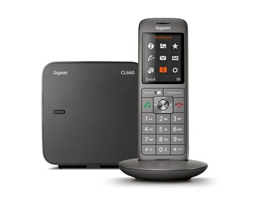 Gigaset CL660 DECT-Handset/Basisstation Antraciet, Zwart, Telecommunicatie, Telefooncentrales, Nieuw, Ophalen of Verzenden