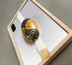 Kutani Ware Obi sluit met gouden en blauwe korrels – vintage