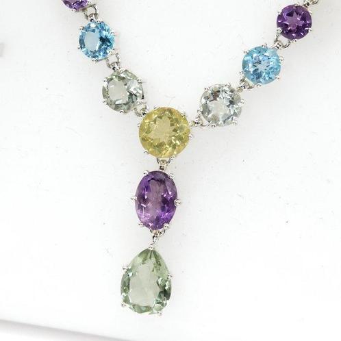 Zonder Minimumprijs - Statement ketting Zilver, 925 Sterling, Handtassen en Accessoires, Antieke sieraden