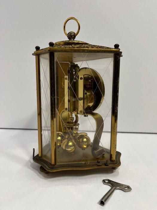 Klok - Brons, Glas - 1950-1960, Antiquités & Art, Antiquités | Horloges