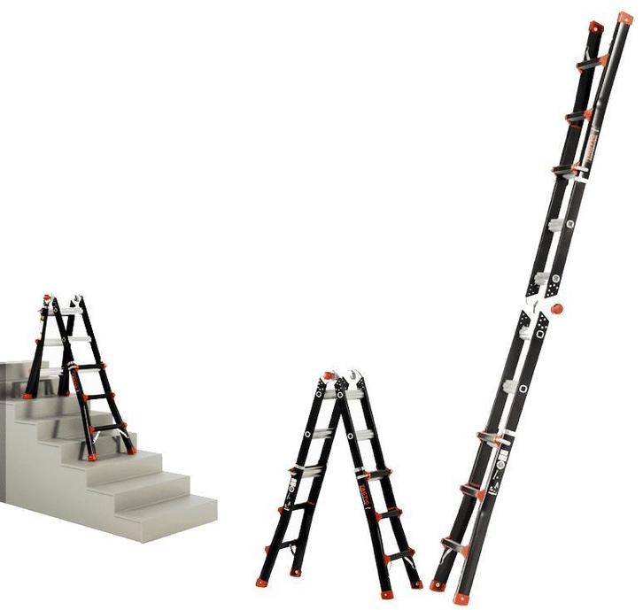 BigOne multifunctionele ladder TacTic 4×3 sporten, Doe-het-zelf en Bouw, Ladders en Trappen, 2 tot 4 meter, Opvouwbaar of Inschuifbaar