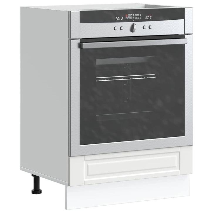 vidaXL Ovenkast Porto bewerkt hout wit, Huis en Inrichting, Kasten | Overige, Nieuw, Verzenden