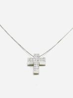 Ketting met hanger - 18 karaat Witgoud - 0.45ct. tw. Diamant, Handtassen en Accessoires, Antieke sieraden