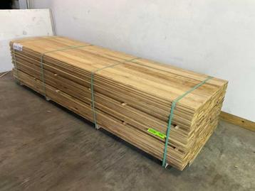 Veiling - 20x Fraké plank met mes en groef 330x14,7x2,2cm beschikbaar voor biedingen