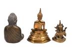 2x Boeddhas 1x Vajrasattva Shakti - Thailand (Zonder, Antiek en Kunst