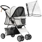 TRUUSK Opvouwbare Hondenbuggy tot 20 kg - Regenhoes - Bekerh, Verzenden, Nieuw