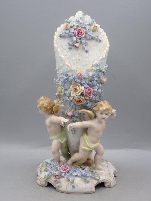 Schierholz, Plaue - Vaas - Porselein, Antiek en Kunst, Antiek | Glaswerk en Kristal