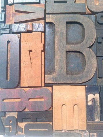 Blocs dimpression - Carré de lettres typographiques XL