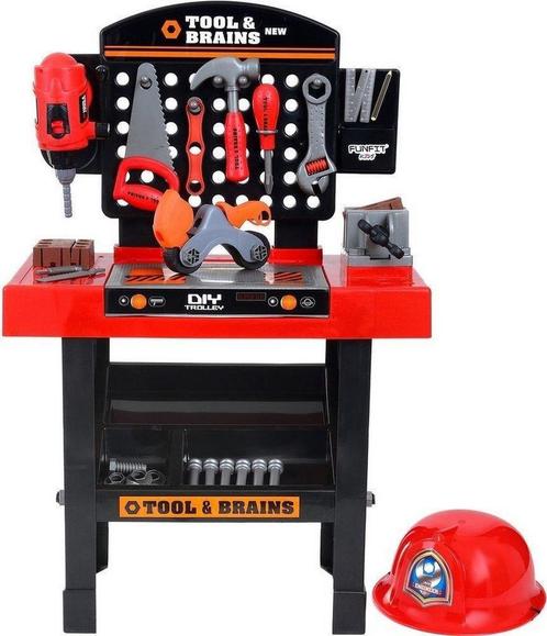 Kinder workstation - speelwerkbank - met gereedschap, Kinderen en Baby's, Speelgoed | Overig, Nieuw, Ophalen of Verzenden