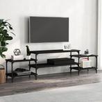 vidaXL Tv-meubel 197x35x52 cm bewerkt hout zwart, Verzenden, Nieuw
