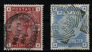 Grande Bretagne 1883 - Queen Victoria 5 and 10 shillings -