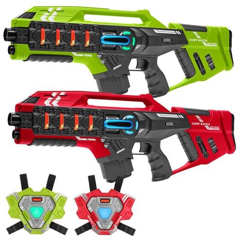 2 Connect Mega Blasters + 2 Connect Vesten - Groen/Rood, Kinderen en Baby's, Speelgoed | Buiten | Actiespeelgoed, Nieuw, Ophalen of Verzenden