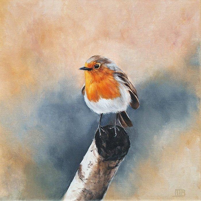 Mireille Both (1970) - Robin VI, Antiek en Kunst, Kunst | Schilderijen | Modern