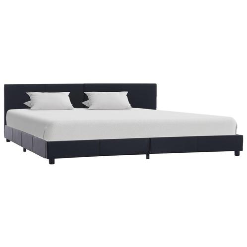 vidaXL Bedframe kunstleer zwart 180x200 cm, Huis en Inrichting, Slaapkamer | Bedden, Nieuw, Verzenden